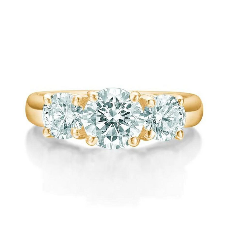 Graceful tre-stens ring