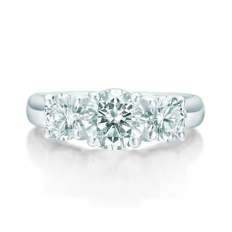 Graceful tre-stens ring