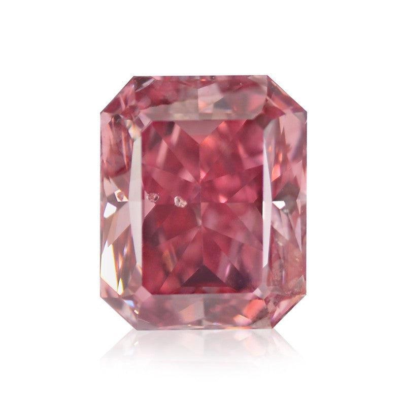 Fancy Vivid Pink "Radiant Cut" diamant på 0,70 carat