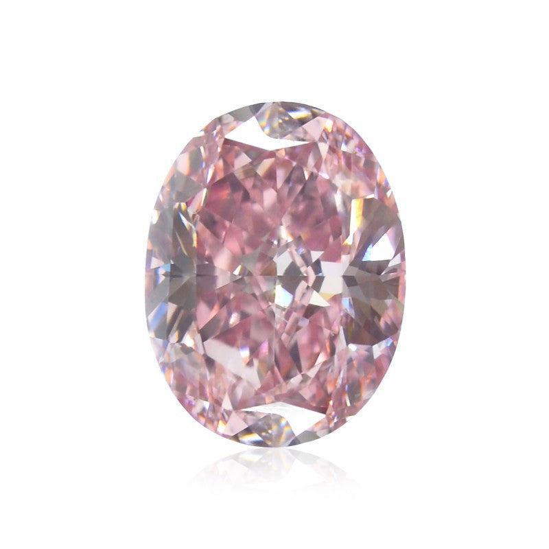 Fancy Intense Purplish Pink/VS1 "Oval" diamant på 0,76 carat