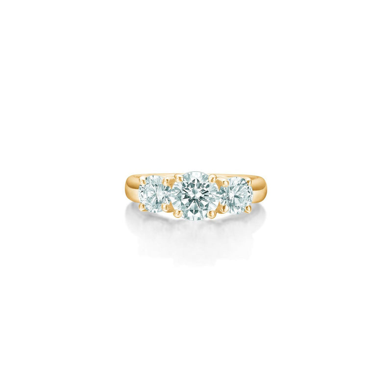 Graceful tre-stens ring